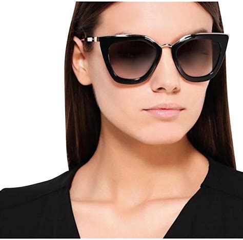 prada black sunglasses women's|prada sunglasses black and gold.